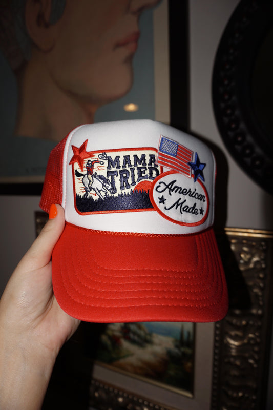 USA Mama Tried Patch Trucker