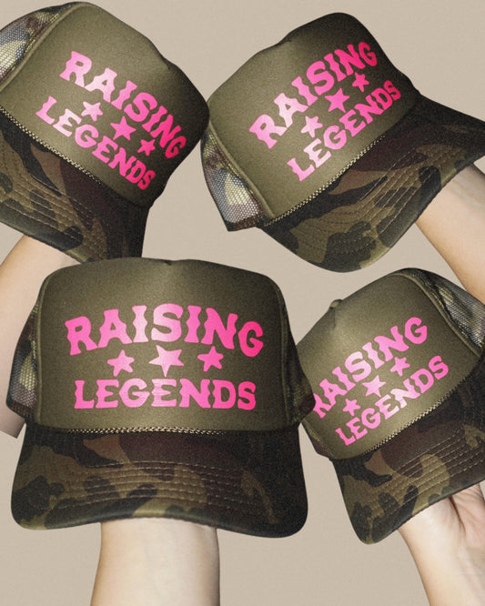 R2S CAMO RAISING LEGENDS Trucker Hat